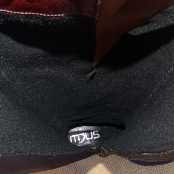 SOLD MJUS RUSTIC BROWN TALL LEATHER BOOTS SZ 36 - Picture 12 of 13